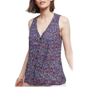 Anthropologie Maeve Lila Pintuck Tank Top